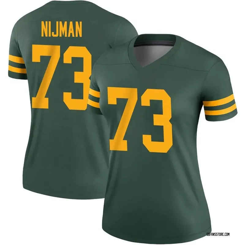 Packers #73 Yosh Nijman Nike Home Game Jersey 3XL Fir Green